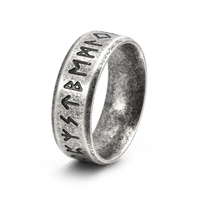Nordic Viking Number Ring for Men Stainless Steel Jewelry Manufacturer Wholesale