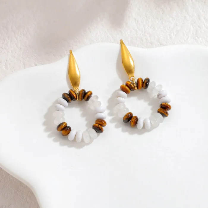 Vintage Beaded Drop Earrings for Women Bohemian Chic Luxury Retro Jewelry Wholesale