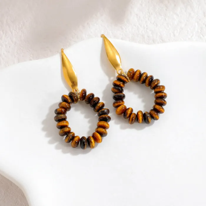 Vintage Beaded Drop Earrings for Women Bohemian Chic Luxury Retro Jewelry Wholesale