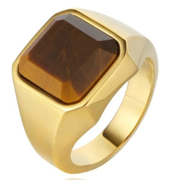 Wholesale Gemstone Rings for Men – Minimalist Titanium & Stainless Steel | AliExpress Hot Seller, Bulk Holiday Jewelry