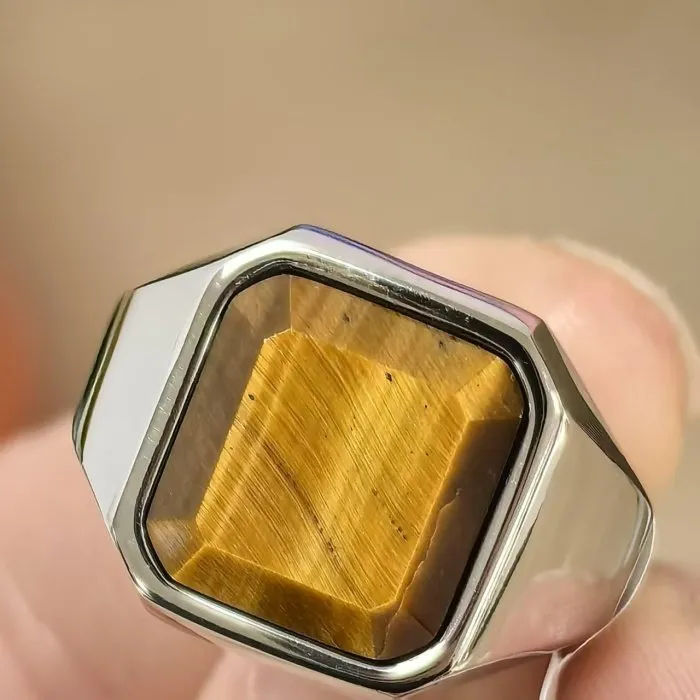 Wholesale Gemstone Rings for Men – Minimalist Titanium & Stainless Steel | AliExpress Hot Seller, Bulk Holiday Jewelry