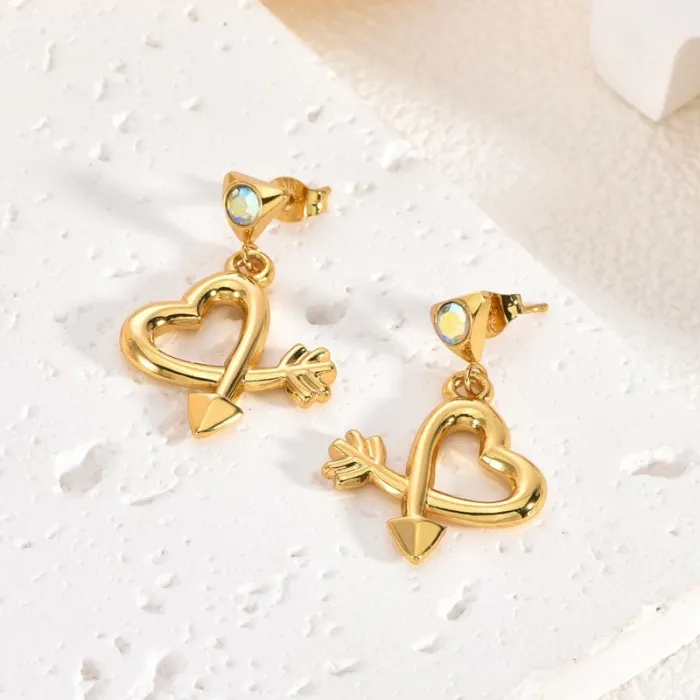 Vintage Long Stainless Steel Earrings for Women Elegant Luxury Statement Drop Jewelry