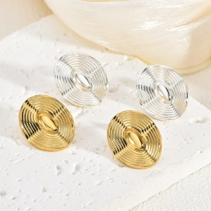 Vintage Long Stainless Steel Earrings for Women Elegant Luxury Statement Drop Jewelry