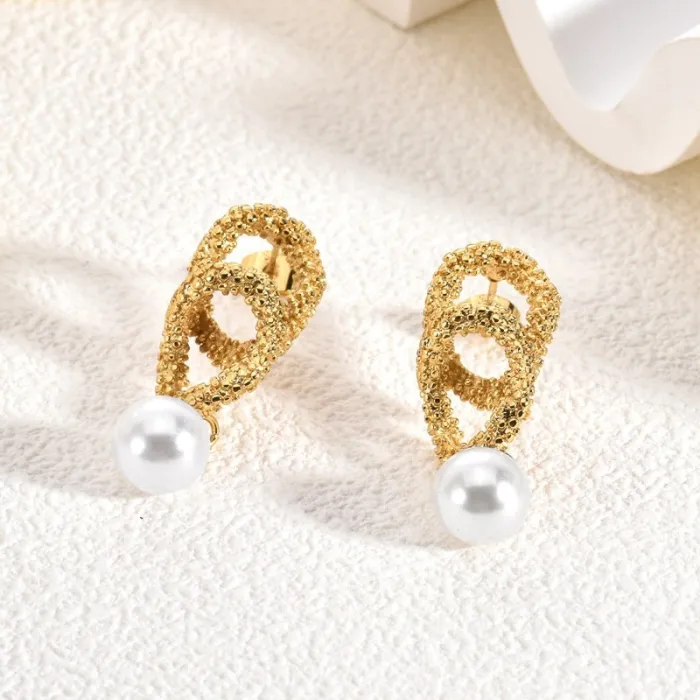 Vintage Long Stainless Steel Earrings for Women Elegant Luxury Statement Drop Jewelry