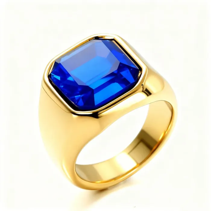 Wholesale Gemstone Rings for Men – Minimalist Titanium & Stainless Steel | AliExpress Hot Seller, Bulk Holiday Jewelry