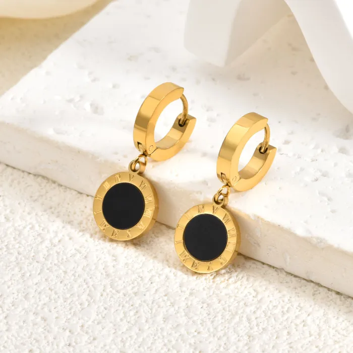 Vintage Luxury 18K Gold Bowknot Stainless Steel Earrings for Women – Elegant Statement Style