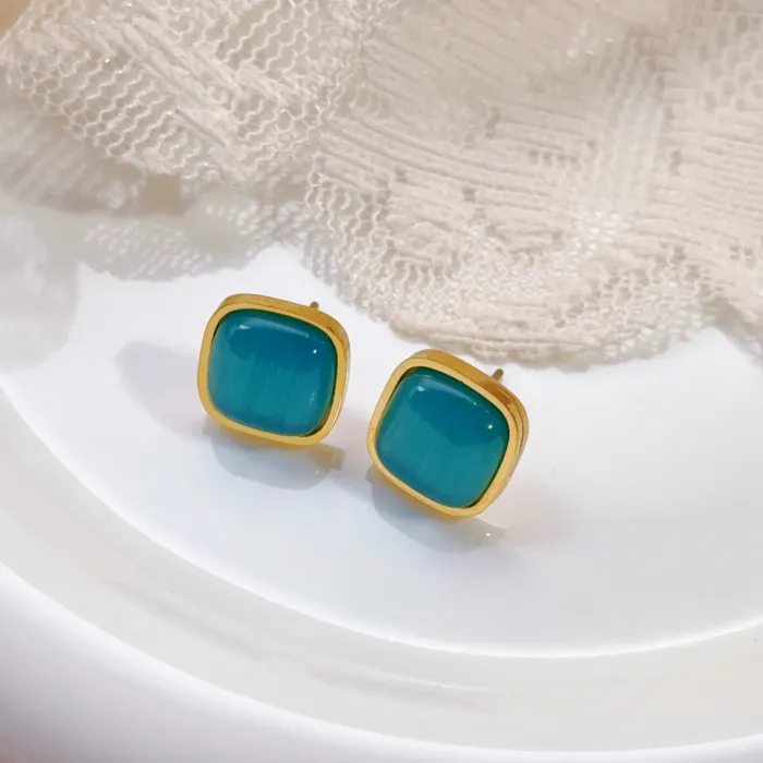 Wholesale Stainless Steel Colorful Square Pendant Necklace | Bulk Supplier & Factory Price Jewelry