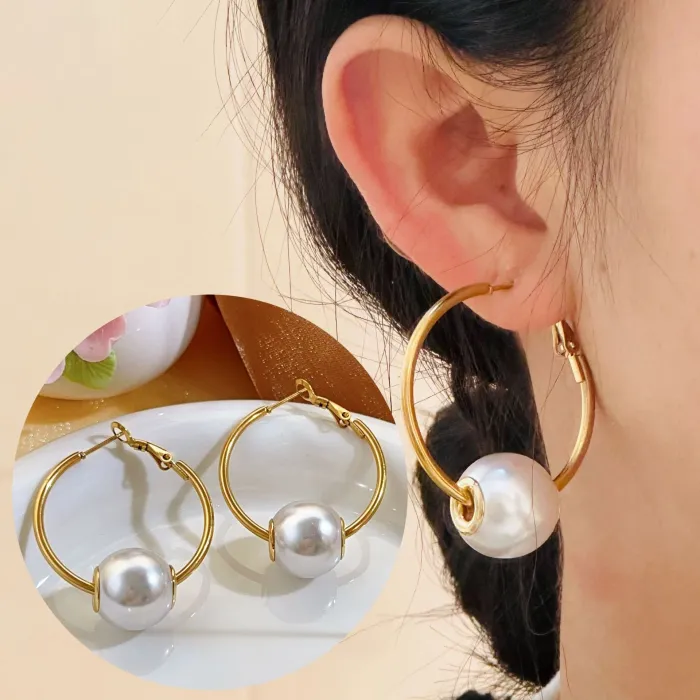 Wholesale Double Layer Pearl Stainless Steel Necklace Set | Bulk Supplier & Factory Price Fashion Jewelry