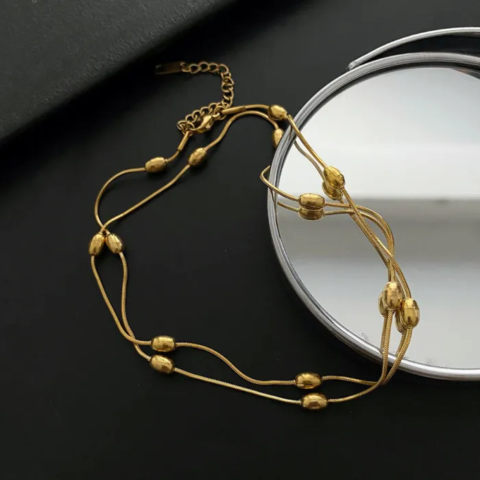 Wholesale Handmade Layered Beaded Necklace | Bulk Supplier & Factory Price Vintage Boho Choker for Women