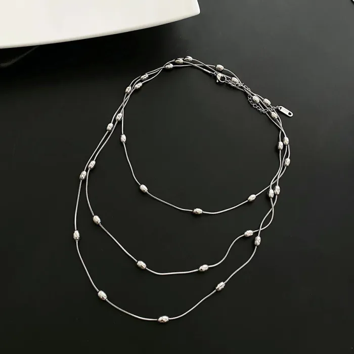 Wholesale Handmade Layered Beaded Necklace | Bulk Supplier & Factory Price Vintage Boho Choker for Women