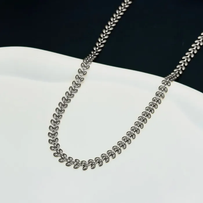 Wholesale Gold Wheat Chain Stainless Steel Necklace | Bulk Supplier & Factory Price Vintage Fashion Bracelet Set