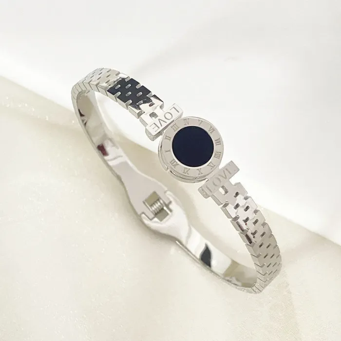 Wholesale Minimalist Stainless Steel Bangle | Bulk Supplier & Factory Price Elegant Zircon Bracelet