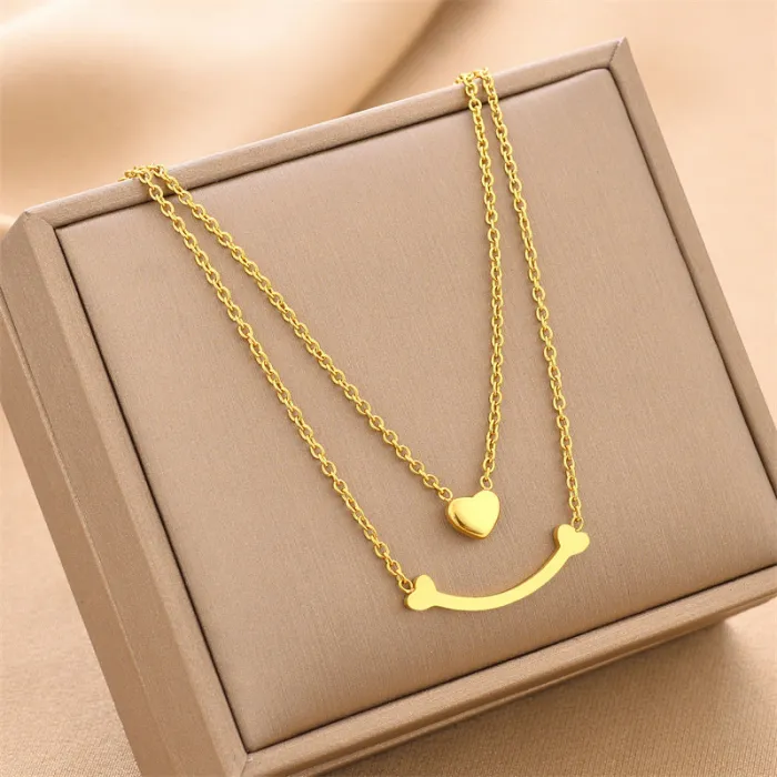 Wholesale Heart Stainless Steel Necklace | Bulk Supplier & Factory Price Minimalist Luxury Choker for Women