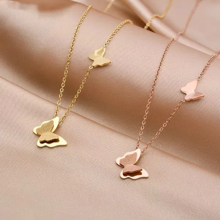 Wholesale Artistic Heart Stainless Steel Necklace | Factory Price Minimalist Jewelry for Women