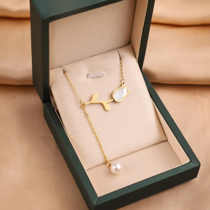 Wholesale Elegant Heart Stainless Steel Necklace | Factory Price Bulk Jewelry for Women