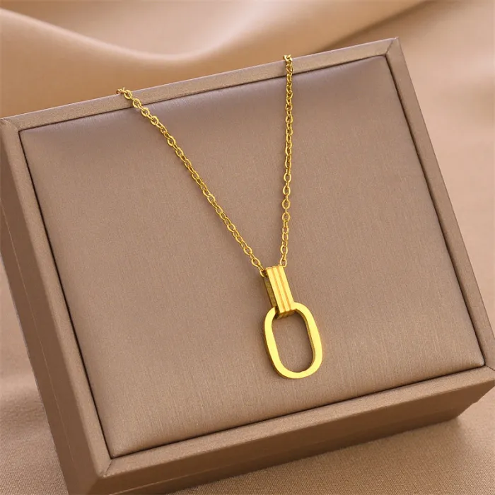 Wholesale New Heart Stainless Steel Necklace | Factory Price Bulk Supplier Trendy Jewelry for Women