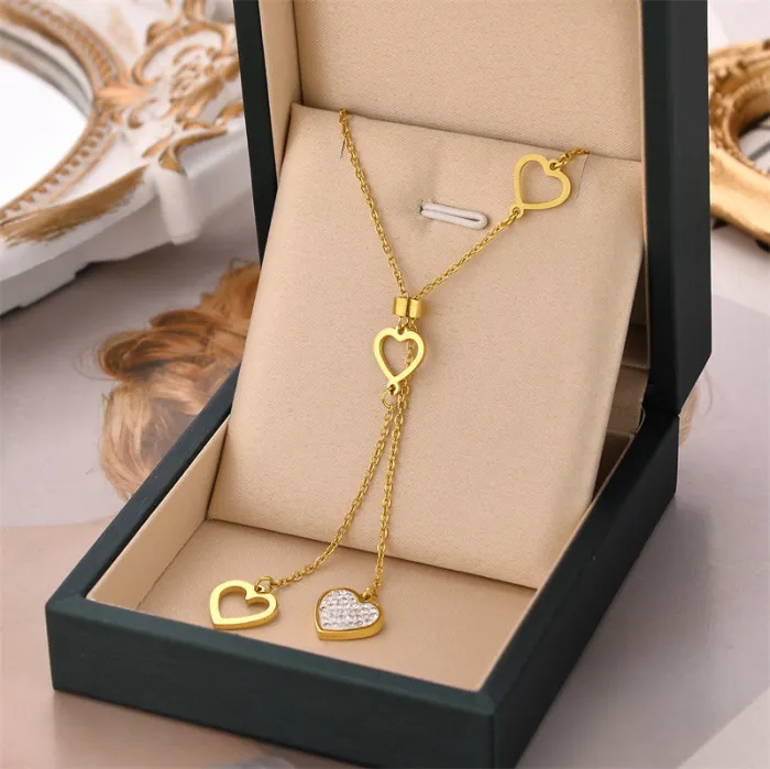 Wholesale Delicate Heart Stainless Steel Necklace | Factory Price Minimalist Jewelry for Women