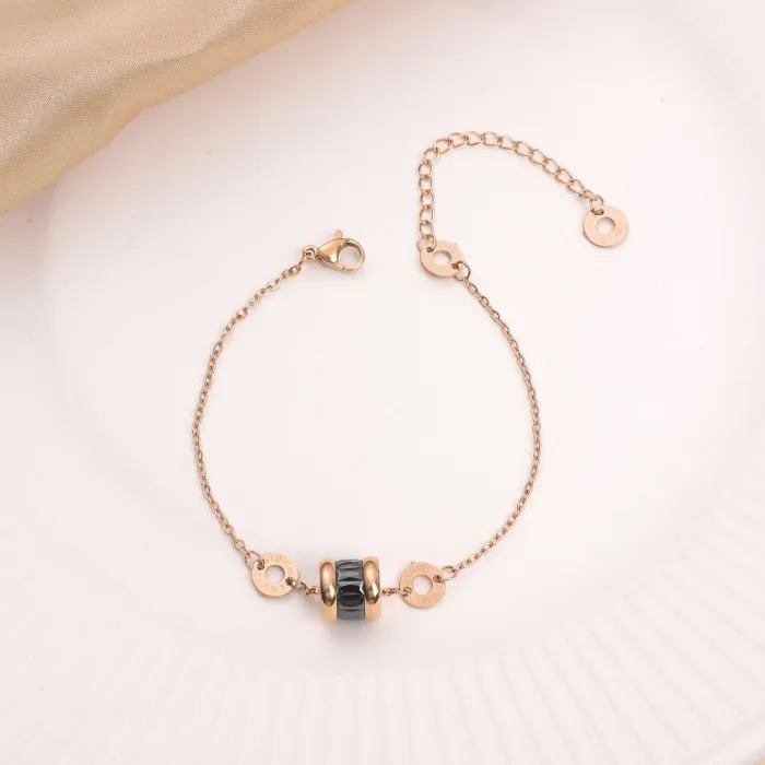 Wholesale Rose Gold Stainless Steel Bracelet | Bulk Supplier & Factory Price Minimalist Friendship Jewelry for Women