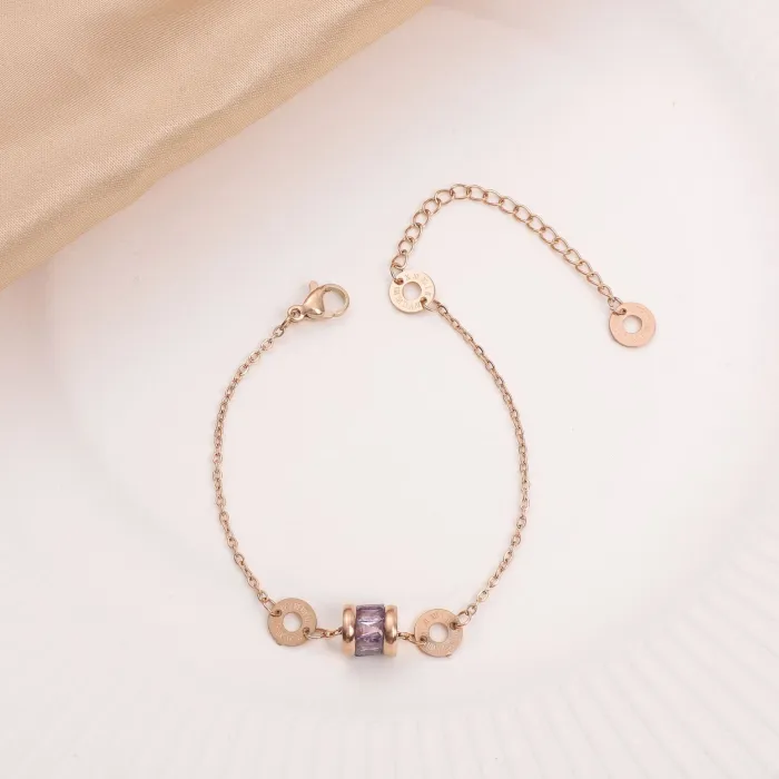 Wholesale Rose Gold Stainless Steel Bracelet | Bulk Supplier & Factory Price Minimalist Friendship Jewelry for Women