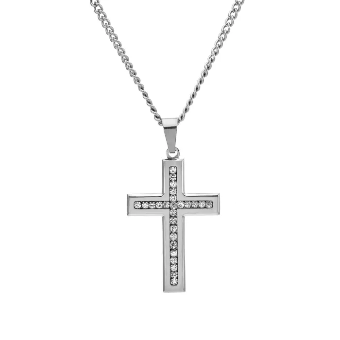 Wholesale Stainless Steel Cross Pendant Necklace | Bulk Supplier Factory Price Unisex Fashion Jewelry