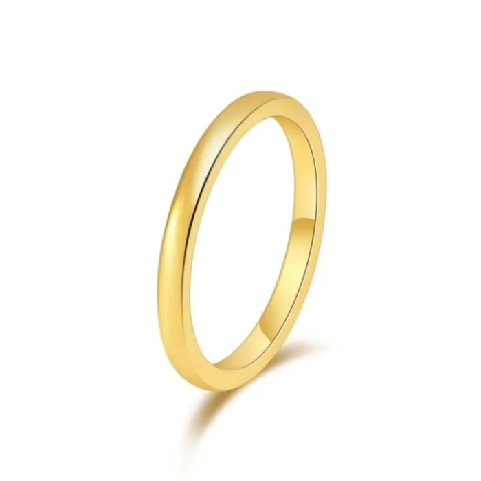 Wholesale 2MM Tungsten Steel Ring Minimalist Band | Bulk Supplier Factory Price Unisex Couple Jewelry