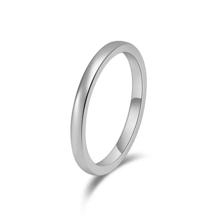 Wholesale 2MM Tungsten Steel Ring Minimalist Band | Bulk Supplier Factory Price Unisex Couple Jewelry