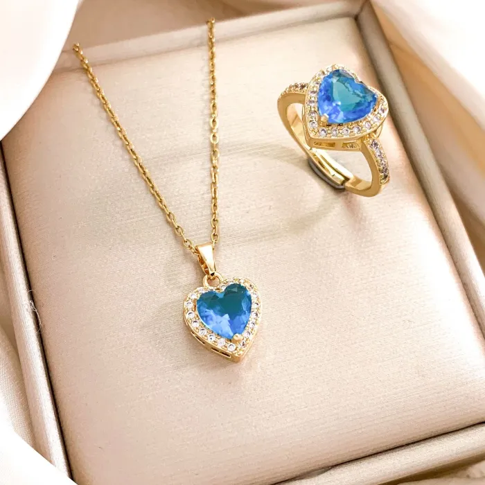 Wholesale Ocean Heart Pendant Necklace | Bulk Supplier & Factory Price Vintage Titanic Style Jewelry