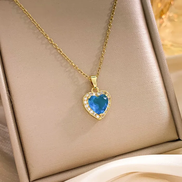 Wholesale Ocean Heart Pendant Necklace | Bulk Supplier & Factory Price Vintage Titanic Style Jewelry