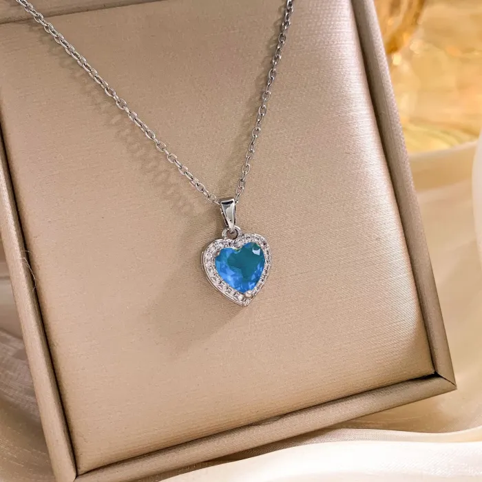 Wholesale Ocean Heart Pendant Necklace | Bulk Supplier & Factory Price Vintage Titanic Style Jewelry