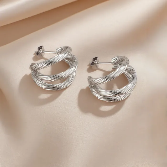 Wholesale Geometric Stainless Steel Earrings | Bulk Supplier & Factory Price Modern Titanium Steel Jewelry for Women