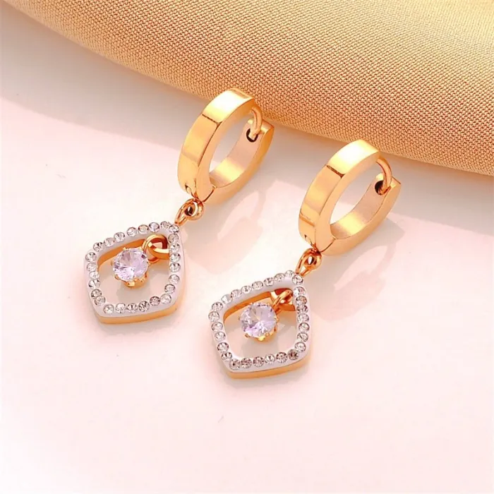 Factory Price Titanium Steel Earrings | Wholesale Non-Fading Stainless Steel Jewelry for Women & Men