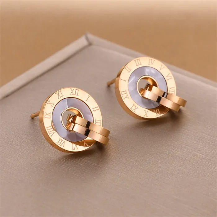 Wholesale Rose Gold Titanium Earrings | Bulk Supplier Stainless Steel Non-Tarnish Jewelry for Everyday Wear