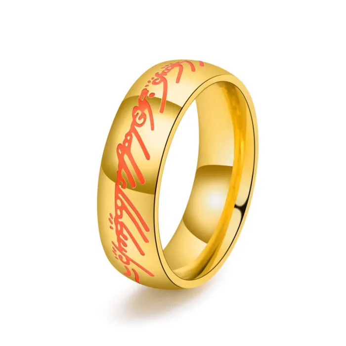 Wholesale Luminous Magic Ring Stainless Steel | Bulk Supplier Factory Price Bold Men's Fashion Jewelry