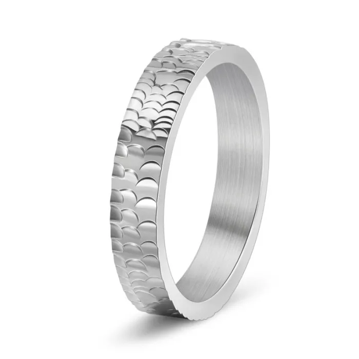 High-End Dragon Scale Couple Rings | 18K Gold Plated Ice-Cracked Design | Unique Fashion Jewelry for Men & Women