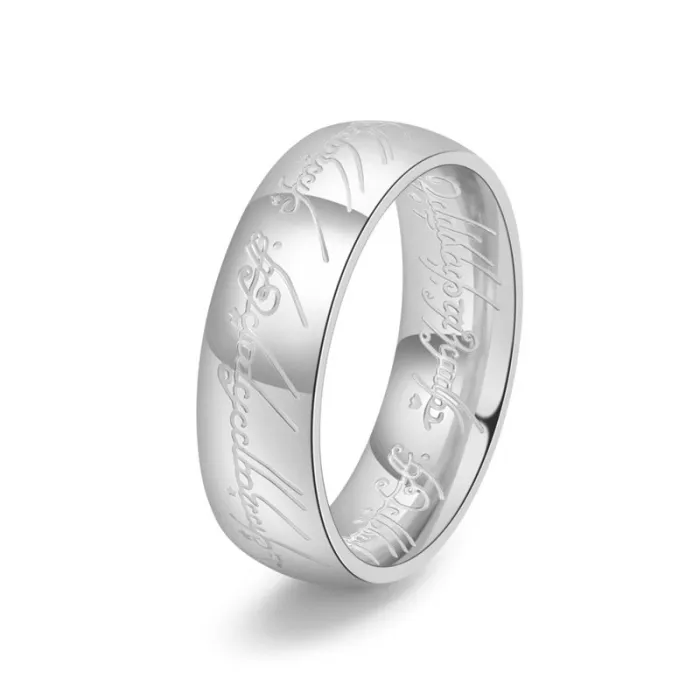 Wholesale 18K Gold Plated Titanium Steel Ring for Men | Bold Fashion Jewelry Factory Price