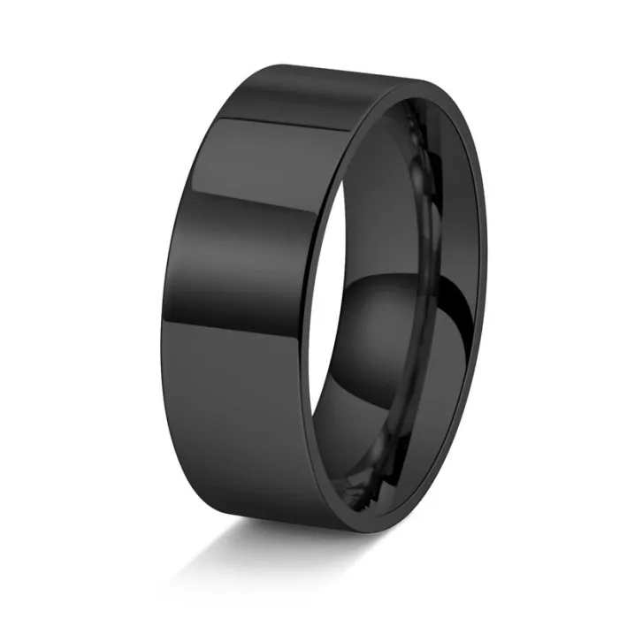 Wholesale 18K Gold Plated Titanium Steel Plain Band | Minimalist Knuckle Ring Factory Price