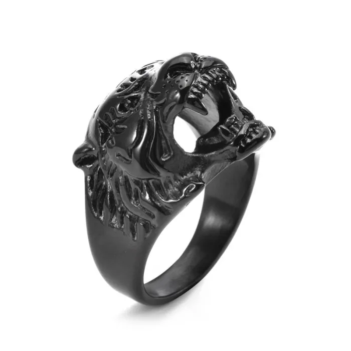 Vintage Tiger Head Stainless Steel Ring for Men | Bold Punk Style Fashion Jewelry