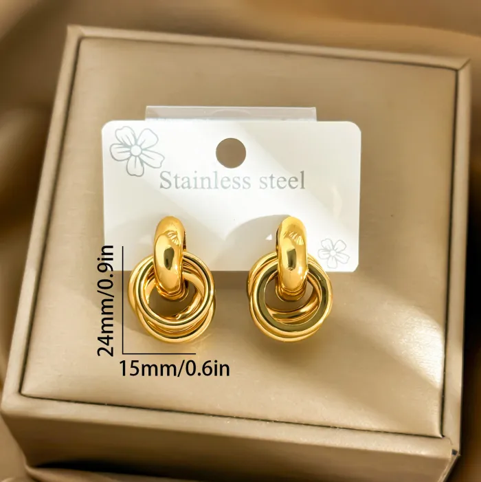 Wholesale Geometric Hoop Earrings | Bulk Supplier & Factory Price Hollow Oval Circle Luxury Jewelry for Women