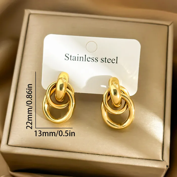 Wholesale Geometric Hoop Earrings | Bulk Supplier & Factory Price Hollow Oval Circle Luxury Jewelry for Women