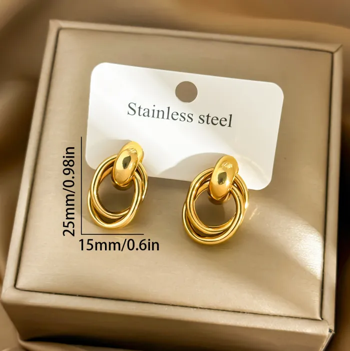 Wholesale Geometric Hoop Earrings | Bulk Supplier & Factory Price Hollow Oval Circle Luxury Jewelry for Women