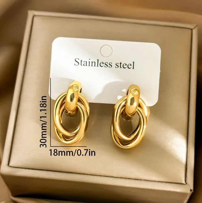 Wholesale Geometric Hoop Earrings | Bulk Supplier & Factory Price Hollow Oval Circle Luxury Jewelry for Women