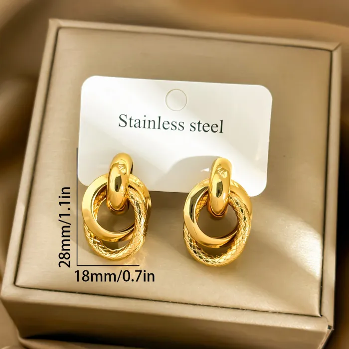 Wholesale Geometric Hoop Earrings | Bulk Supplier & Factory Price Hollow Oval Circle Luxury Jewelry for Women