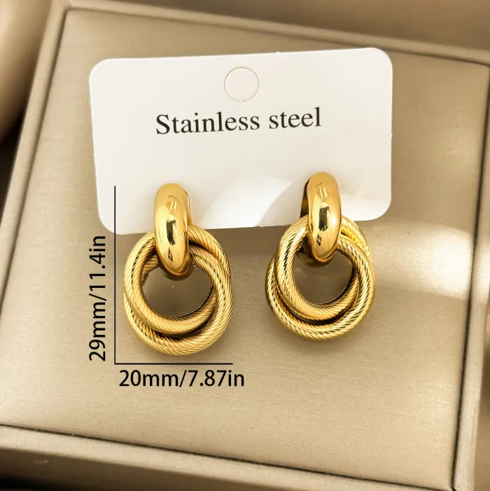 Wholesale Geometric Hoop Earrings | Bulk Supplier & Factory Price Hollow Oval Circle Luxury Jewelry for Women