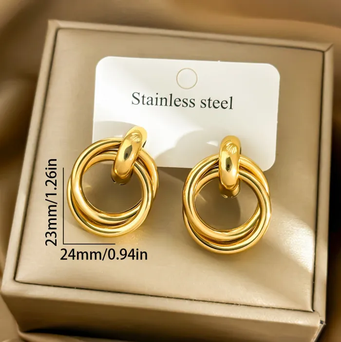 Factory Price Minimalist Hoop Earrings | Wholesale Hollow Round Oval Geometric Jewelry for Women