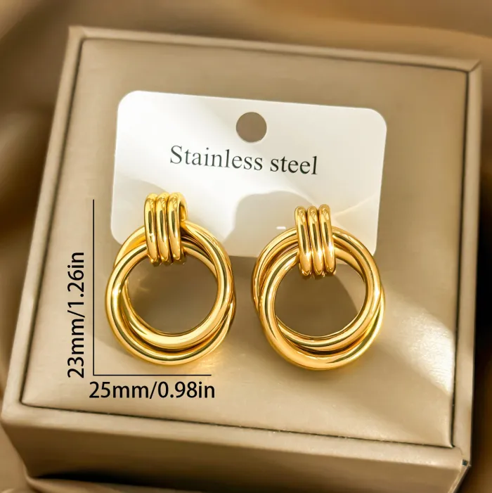 Factory Price Minimalist Hoop Earrings | Wholesale Hollow Round Oval Geometric Jewelry for Women