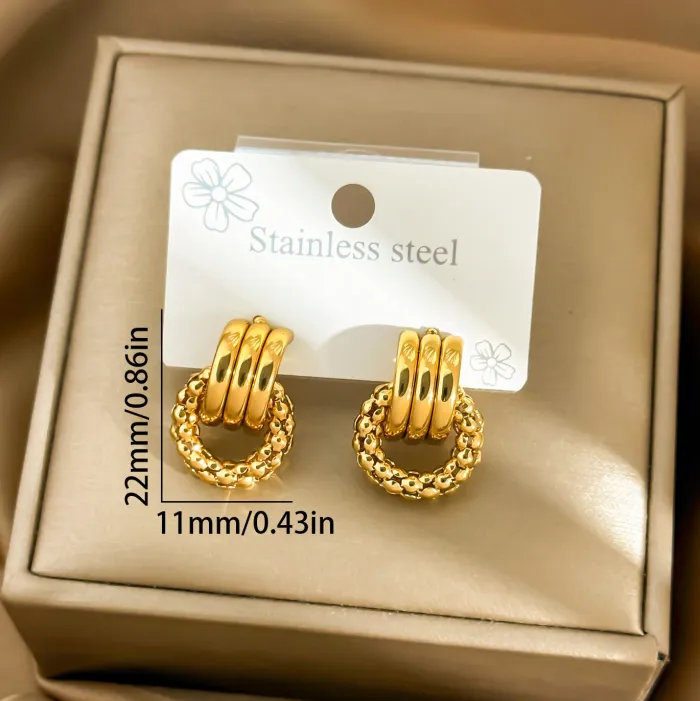 Factory Price Minimalist Hoop Earrings | Wholesale Hollow Round Oval Geometric Jewelry for Women