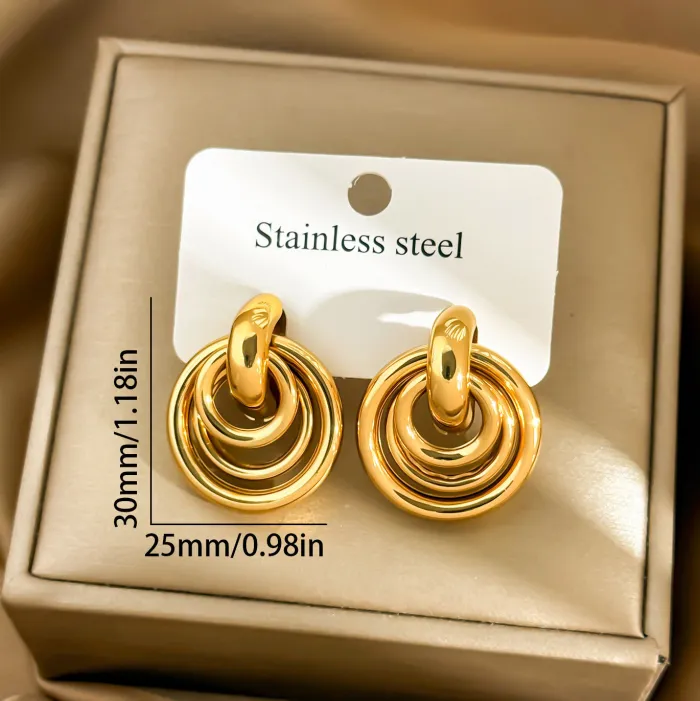 Wholesale Statement Geometric Earrings | Factory Price Hollow Oval Hoop Jewelry for Women