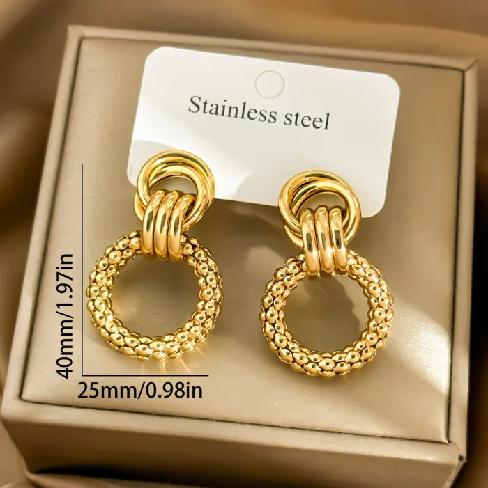 Factory Price Modern Geometric Earrings | Wholesale Hollow Oval Hoop Jewelry for Elegant Women