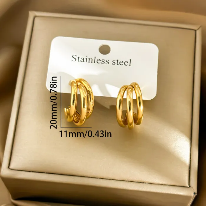 Factory Price Modern Geometric Earrings | Wholesale Hollow Oval Hoop Jewelry for Elegant Women