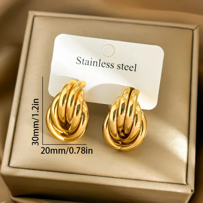 Wholesale Luxury Hollow Oval Earrings | Bulk Supplier & Factory Price Minimalist Geometric Hoop Jewelry